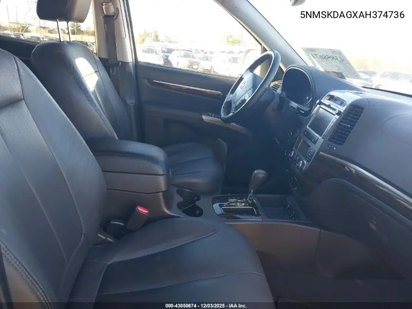 5NMSKDAGXAH374736 2010 Hyundai Santa Fe Limited V6