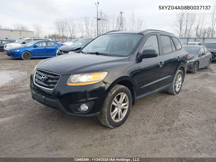 5XYZG4AG8BG037137 2011 Hyundai Santa Fe Gls