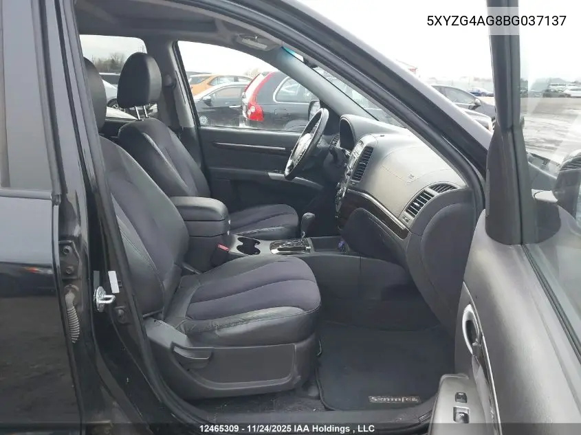 5XYZG4AG8BG037137 2011 Hyundai Santa Fe Gls
