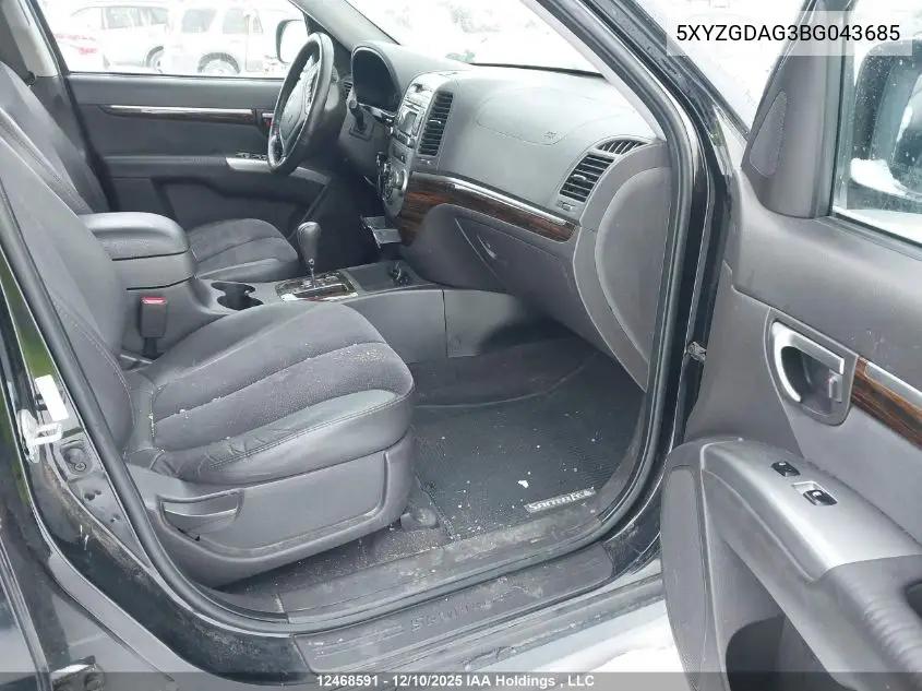5XYZGDAG3BG043685 2011 Hyundai Santa Fe Gl 3.5 Sport