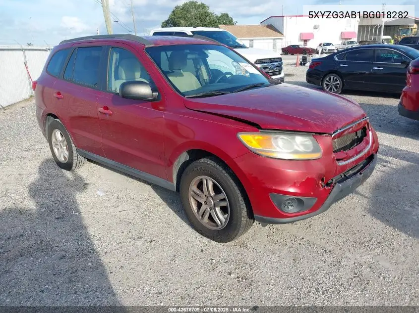 5XYZG3AB1BG018282 2011 Hyundai Santa Fe Gls