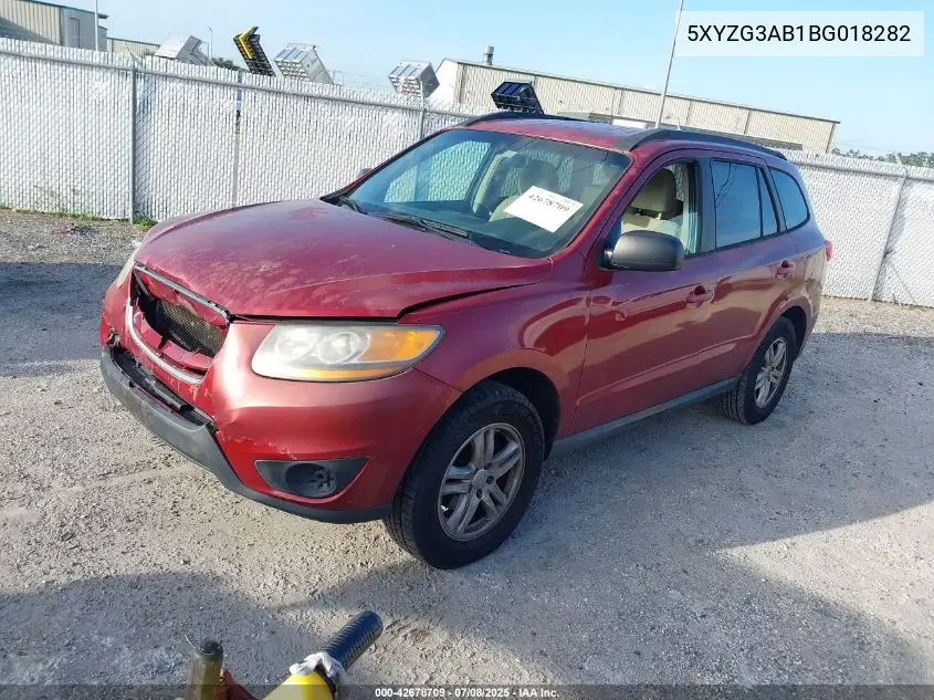 5XYZG3AB1BG018282 2011 Hyundai Santa Fe Gls