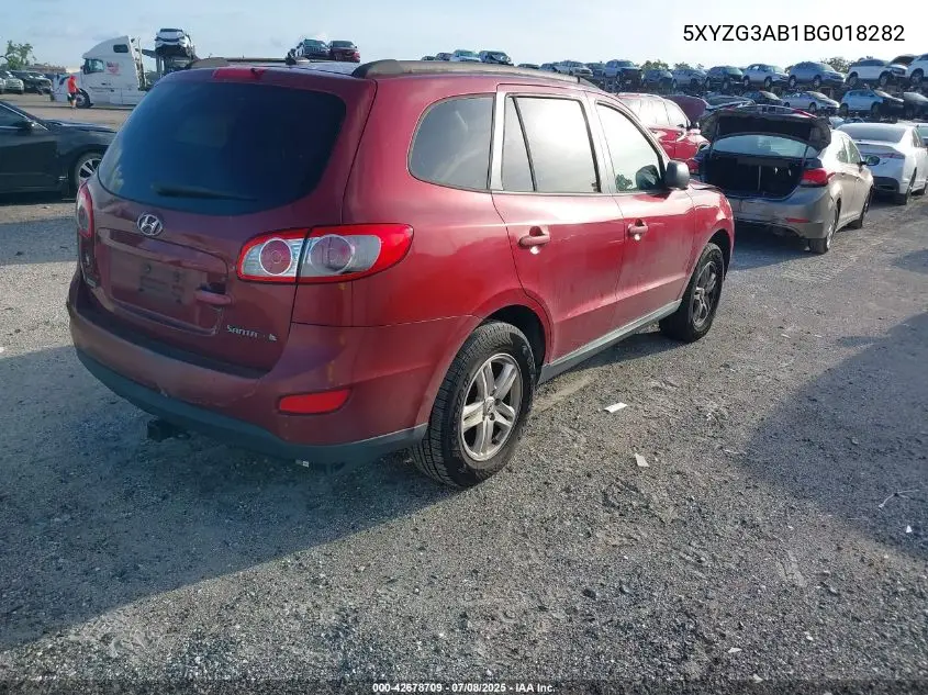 5XYZG3AB1BG018282 2011 Hyundai Santa Fe Gls