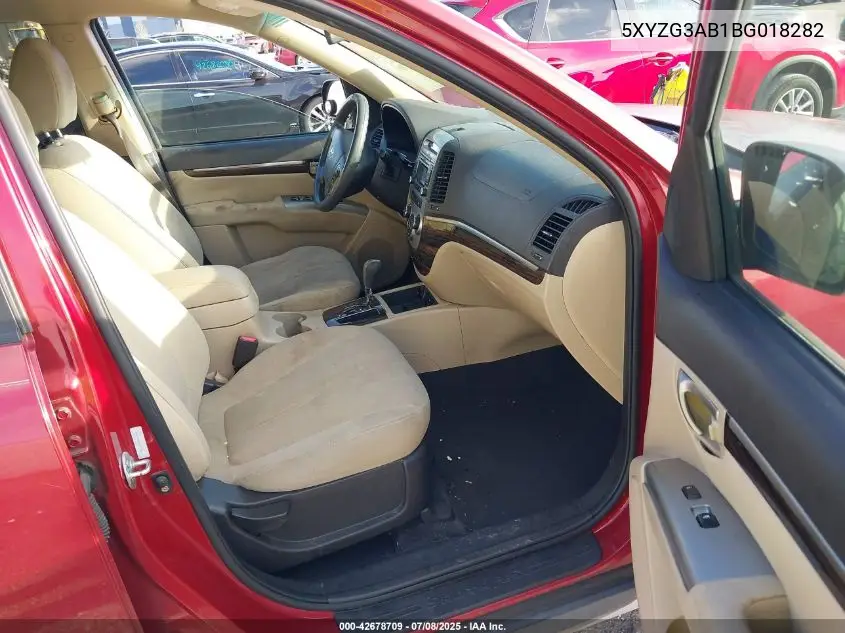 5XYZG3AB1BG018282 2011 Hyundai Santa Fe Gls