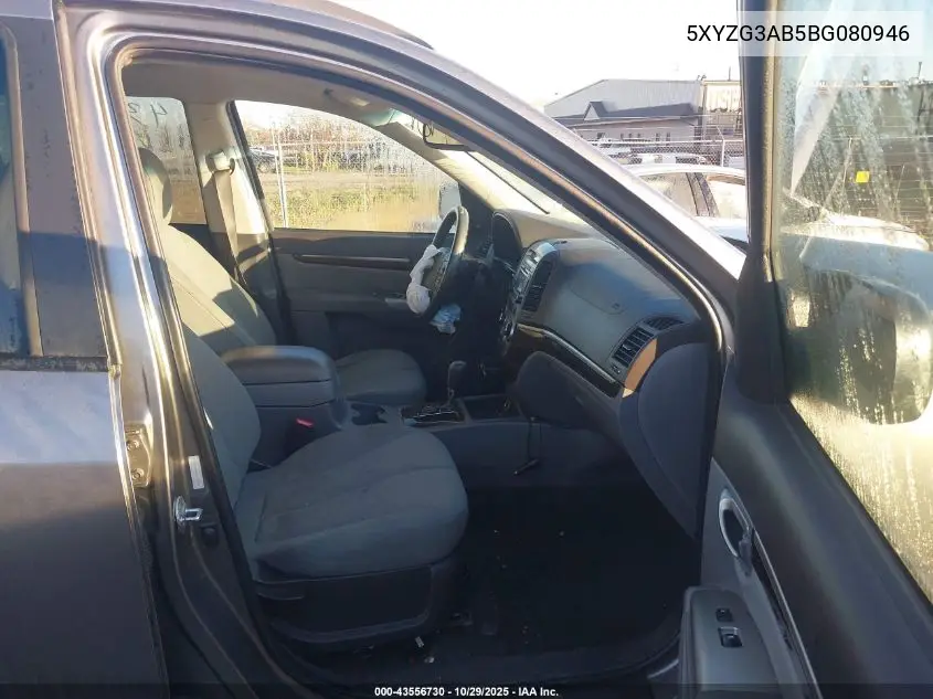 5XYZG3AB5BG080946 2011 Hyundai Santa Fe Gls