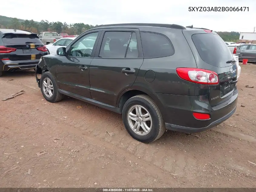 5XYZG3AB2BG066471 2011 Hyundai Santa Fe Gls