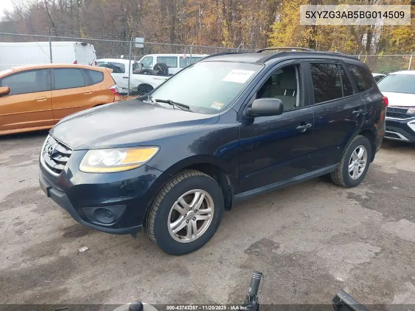 5XYZG3AB5BG014509 2011 Hyundai Santa Fe Gls