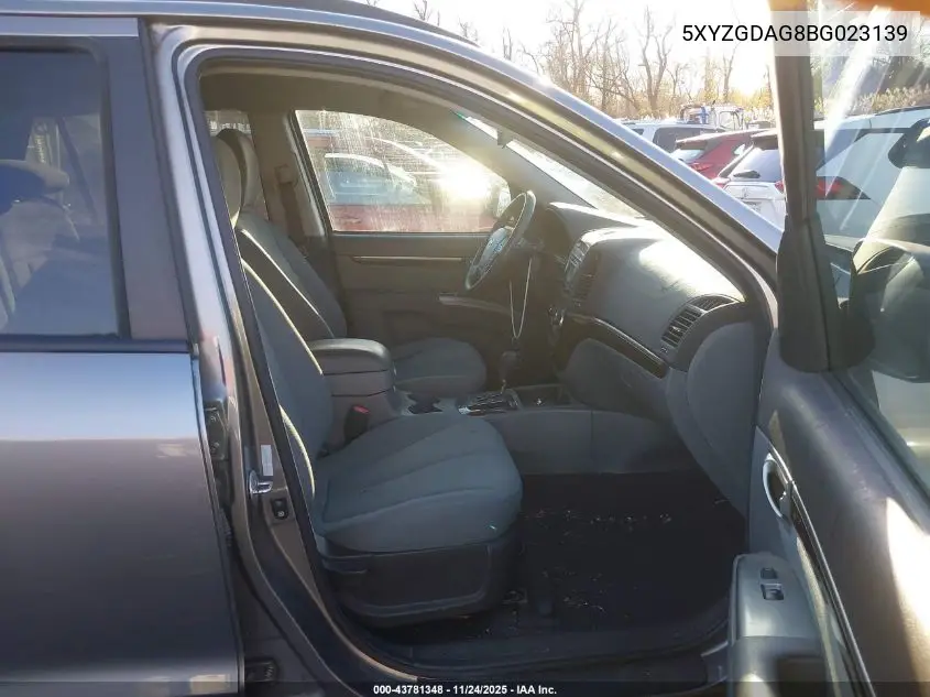 5XYZGDAG8BG023139 2011 Hyundai Santa Fe Gls V6