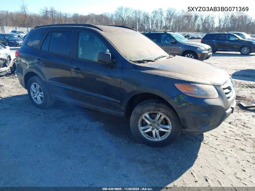 5XYZG3AB3BG071369 2011 Hyundai Santa Fe Gls