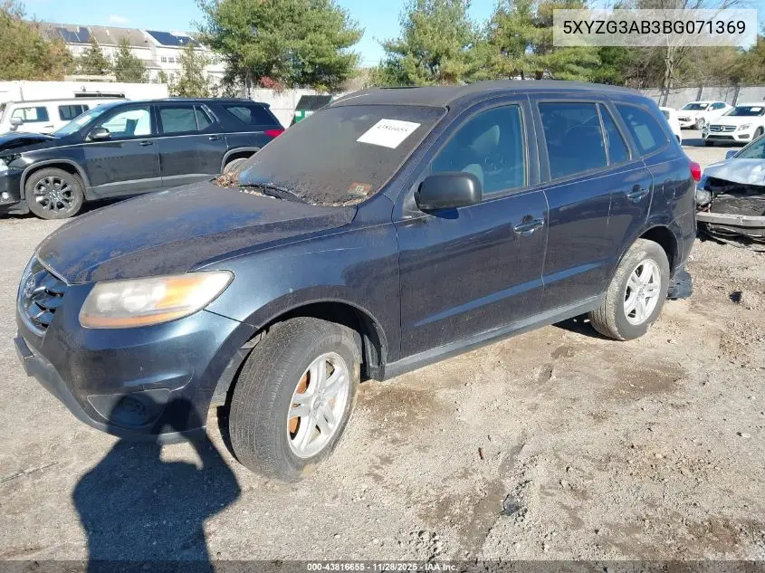 5XYZG3AB3BG071369 2011 Hyundai Santa Fe Gls