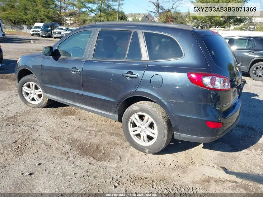 5XYZG3AB3BG071369 2011 Hyundai Santa Fe Gls