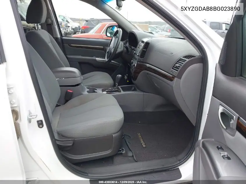 5XYZGDAB8BG023890 2011 Hyundai Santa Fe Gls