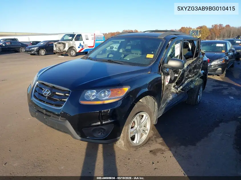 5XYZG3AB9BG010415 2011 Hyundai Santa Fe Gls