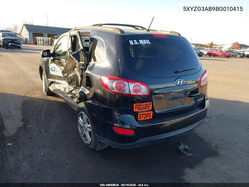 5XYZG3AB9BG010415 2011 Hyundai Santa Fe Gls