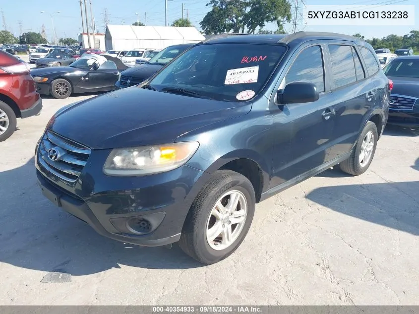 2012 Hyundai Santa Fe Gls VIN: 5XYZG3AB1CG133238 Lot: 40354933