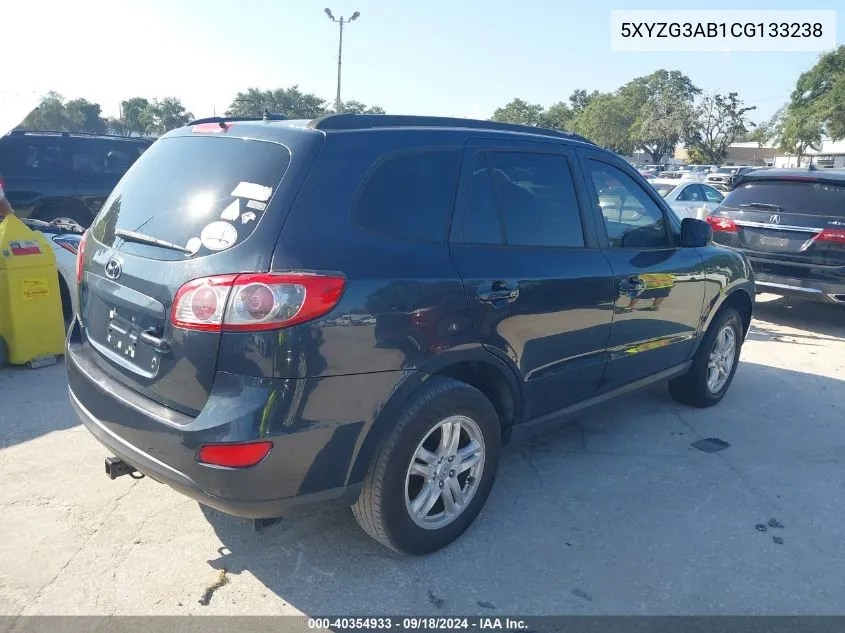 5XYZG3AB1CG133238 2012 Hyundai Santa Fe Gls