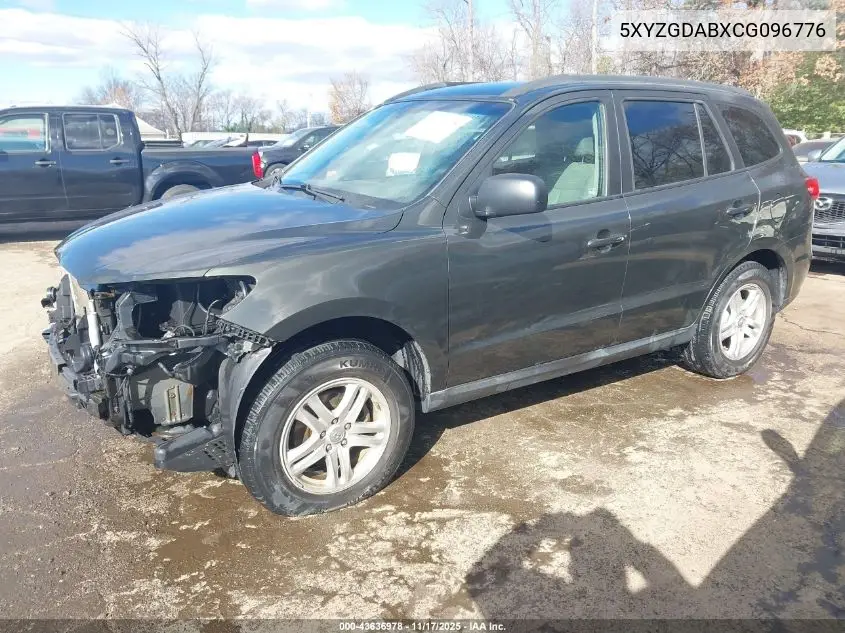 5XYZGDABXCG096776 2012 Hyundai Santa Fe Gls