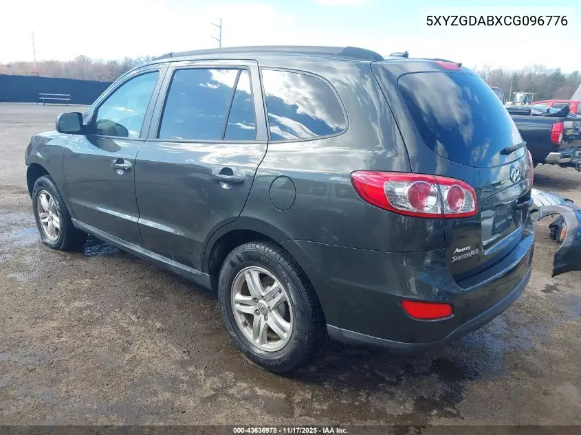 5XYZGDABXCG096776 2012 Hyundai Santa Fe Gls