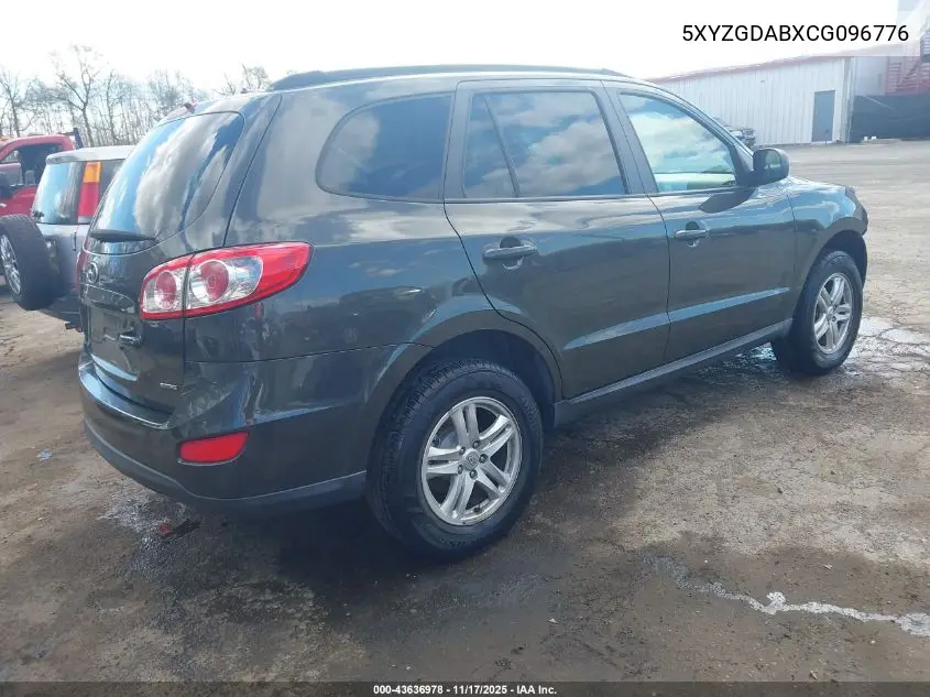 5XYZGDABXCG096776 2012 Hyundai Santa Fe Gls