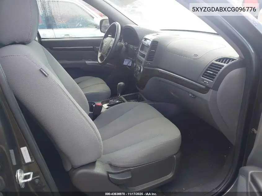 5XYZGDABXCG096776 2012 Hyundai Santa Fe Gls
