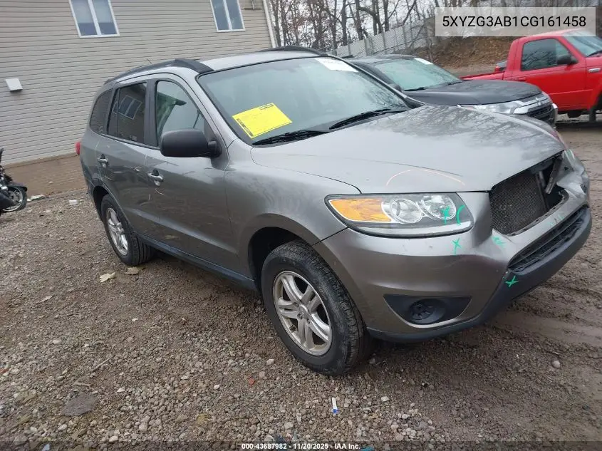 5XYZG3AB1CG161458 2012 Hyundai Santa Fe Gls
