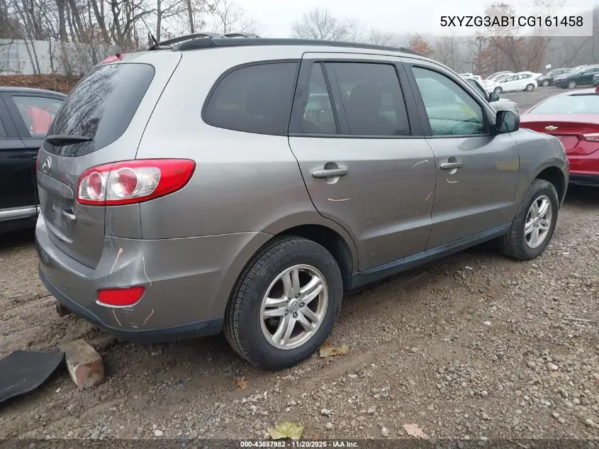 5XYZG3AB1CG161458 2012 Hyundai Santa Fe Gls