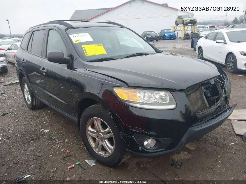 5XYZG3AB7CG128920 2012 Hyundai Santa Fe Gls