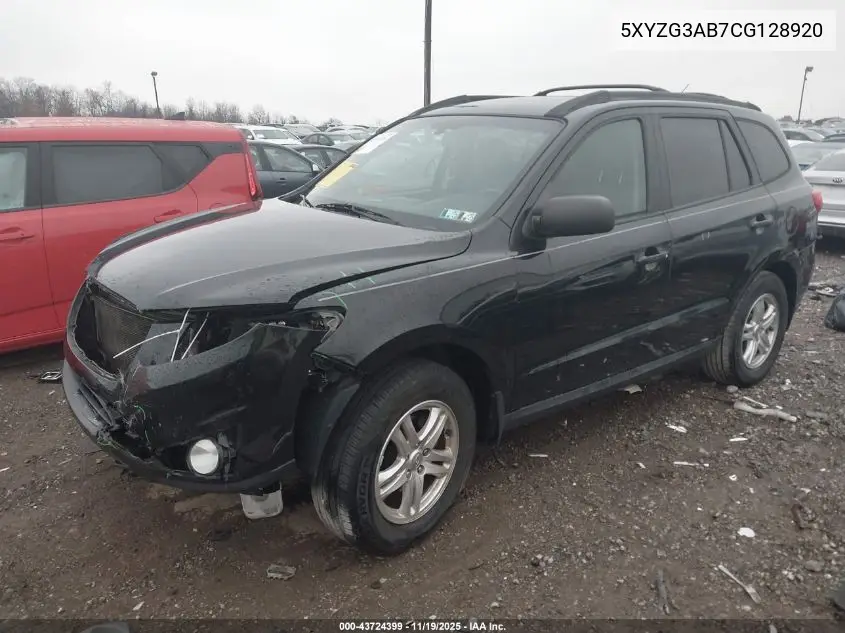 5XYZG3AB7CG128920 2012 Hyundai Santa Fe Gls