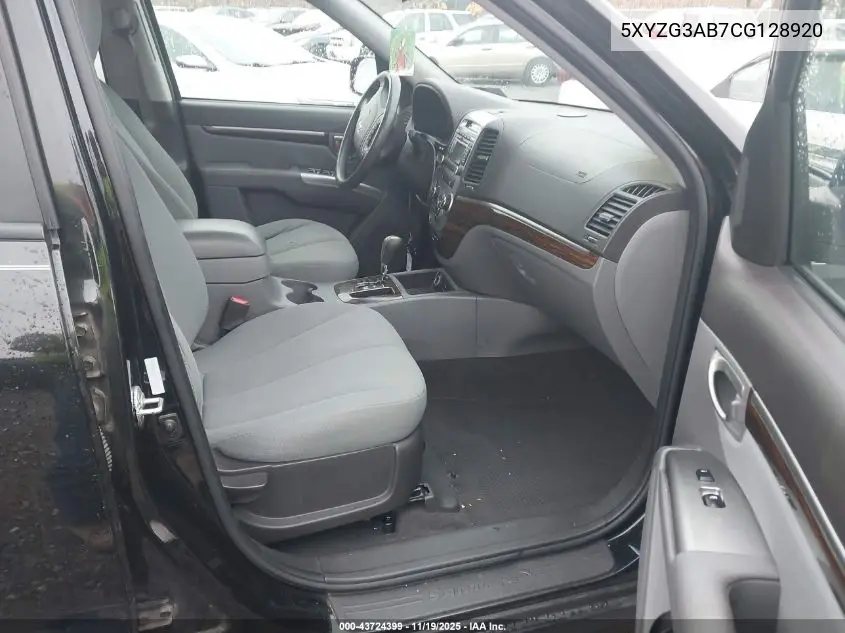 5XYZG3AB7CG128920 2012 Hyundai Santa Fe Gls