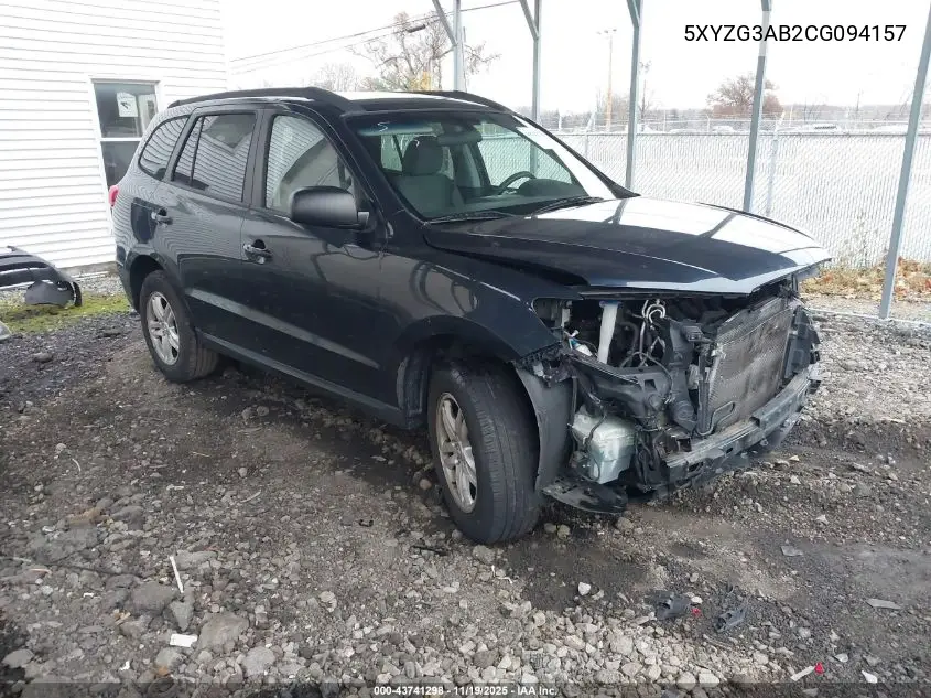 5XYZG3AB2CG094157 2012 Hyundai Santa Fe Gls