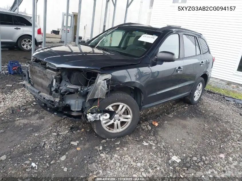 5XYZG3AB2CG094157 2012 Hyundai Santa Fe Gls