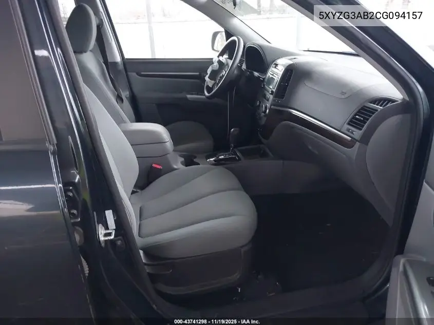 5XYZG3AB2CG094157 2012 Hyundai Santa Fe Gls
