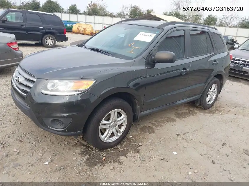 5XYZG4AG7CG163720 2012 Hyundai Santa Fe Gls V6