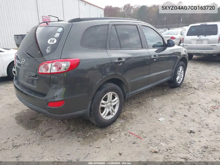5XYZG4AG7CG163720 2012 Hyundai Santa Fe Gls V6