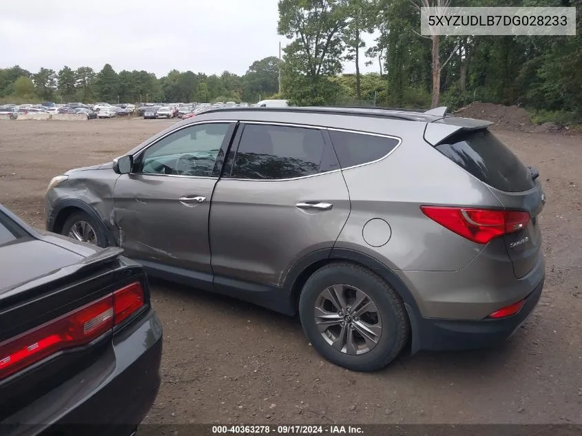 2013 Hyundai Santa Fe Sport VIN: 5XYZUDLB7DG028233 Lot: 40363278