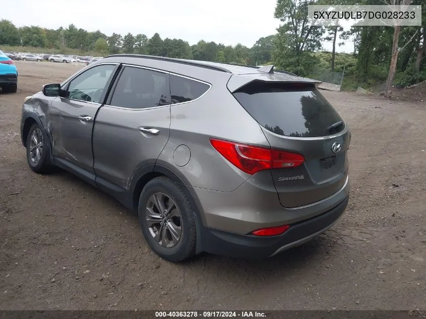 2013 Hyundai Santa Fe Sport VIN: 5XYZUDLB7DG028233 Lot: 40363278