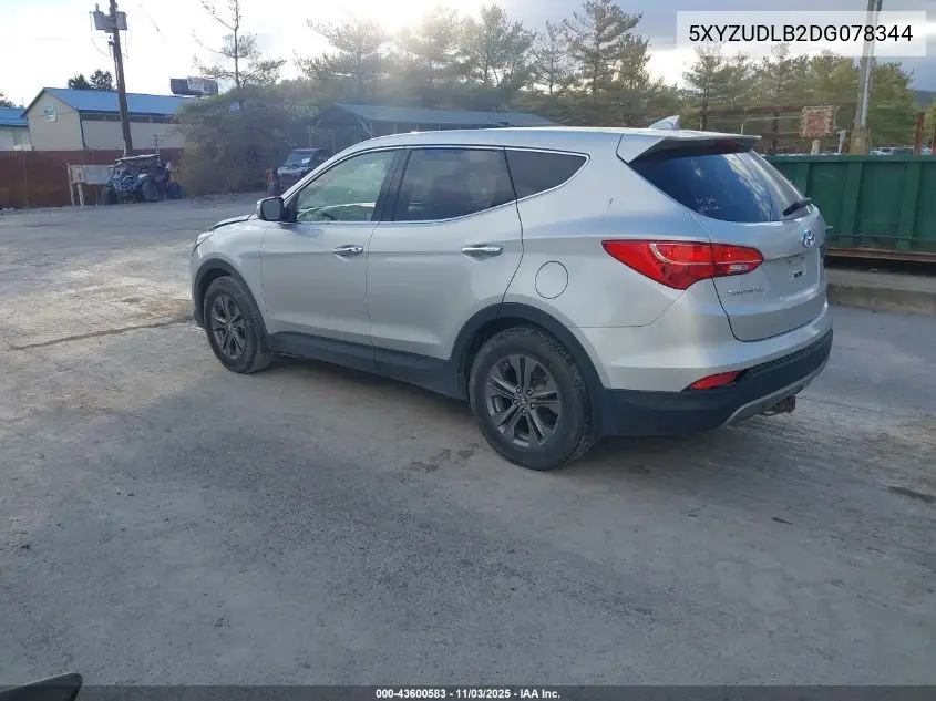 5XYZUDLB2DG078344 2013 Hyundai Santa Fe Sport