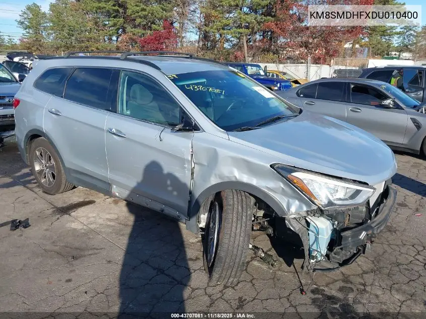 KM8SMDHFXDU010400 2013 Hyundai Santa Fe Gls