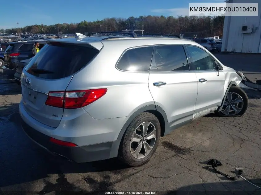 KM8SMDHFXDU010400 2013 Hyundai Santa Fe Gls