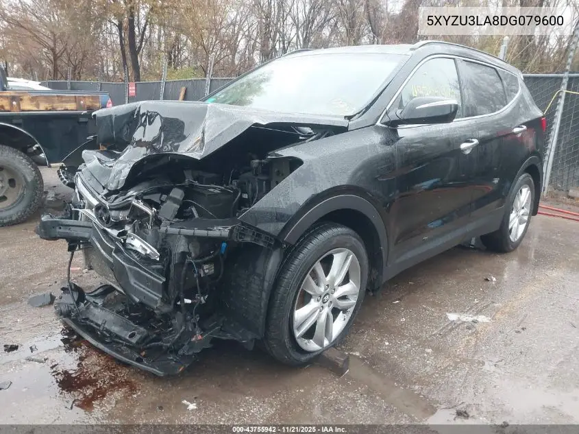 5XYZU3LA8DG079600 2013 Hyundai Santa Fe Sport 2.0T