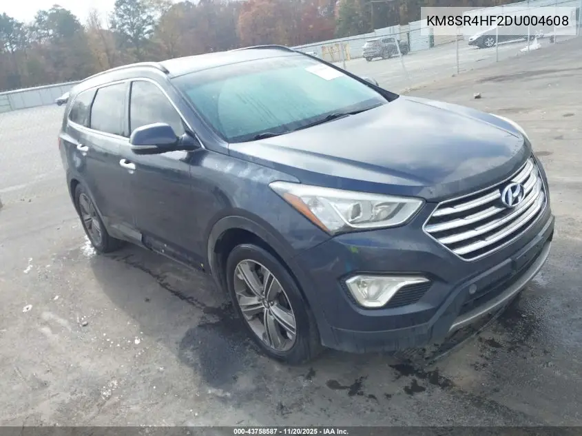 KM8SR4HF2DU004608 2013 Hyundai Santa Fe Limited