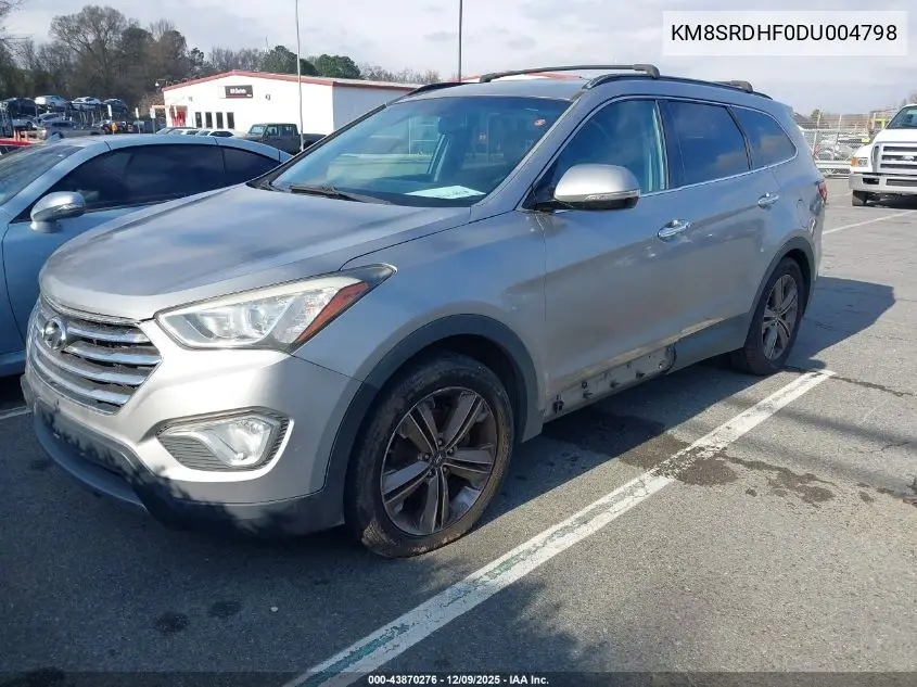 KM8SRDHF0DU004798 2013 Hyundai Santa Fe Limited