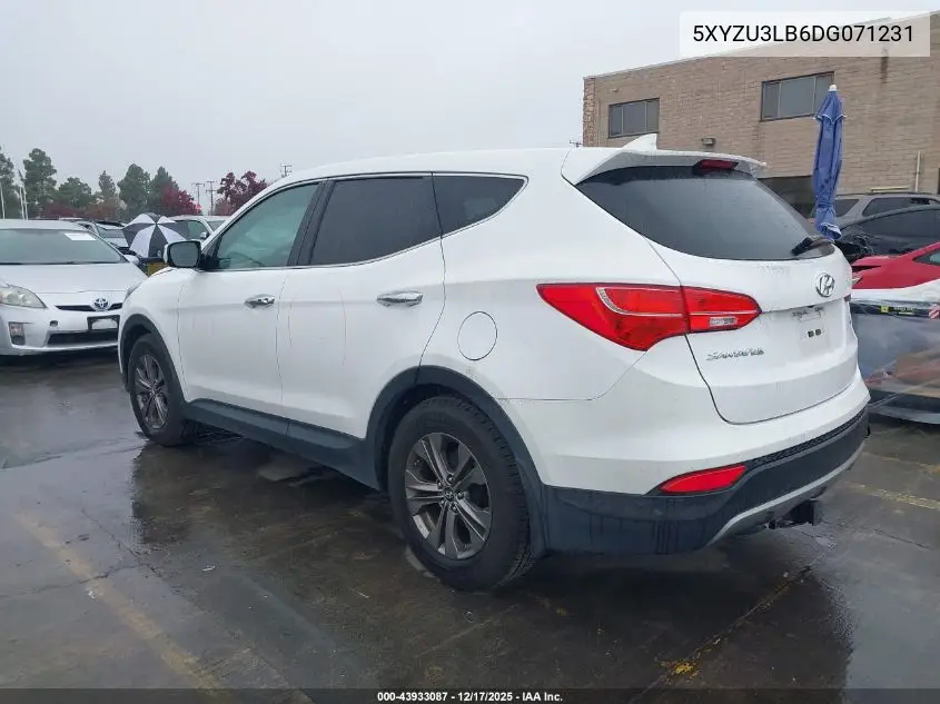 5XYZU3LB6DG071231 2013 Hyundai Santa Fe Sport