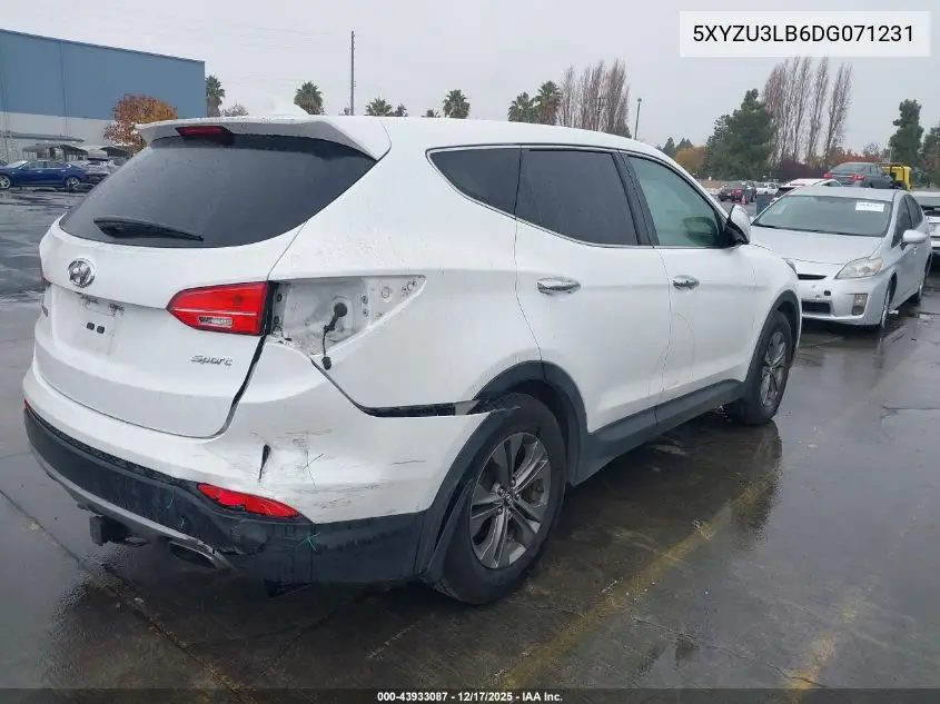 5XYZU3LB6DG071231 2013 Hyundai Santa Fe Sport