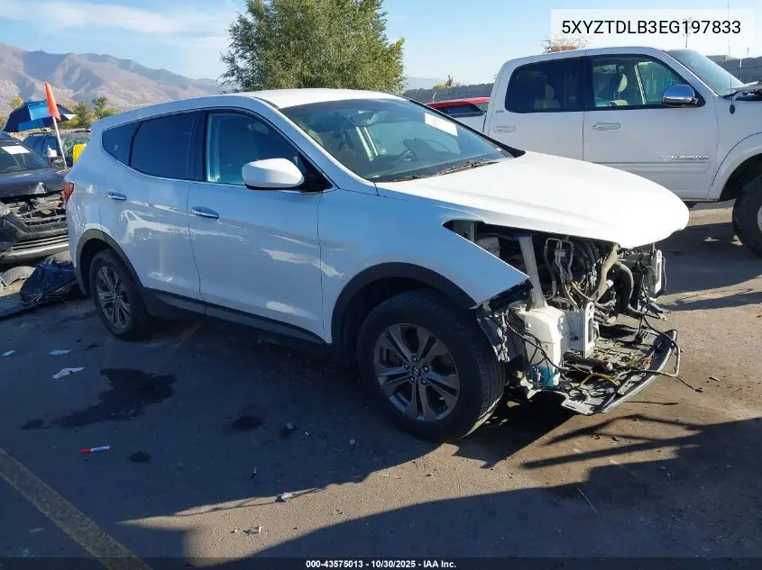 5XYZTDLB3EG197833 2014 Hyundai Santa Fe Sport 2.4L