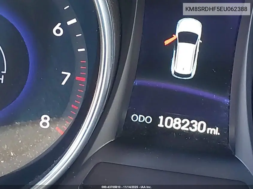 KM8SRDHF5EU062388 2014 Hyundai Santa Fe Limited
