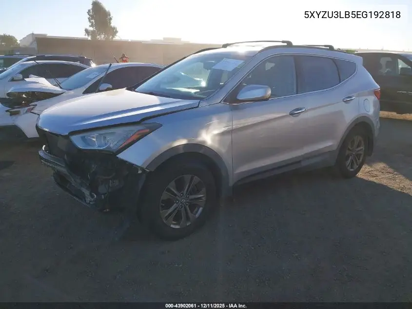 5XYZU3LB5EG192818 2014 Hyundai Santa Fe Sport 2.4L