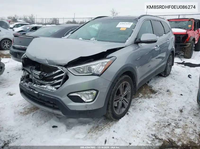 KM8SRDHF0EU086274 2014 Hyundai Santa Fe Gls