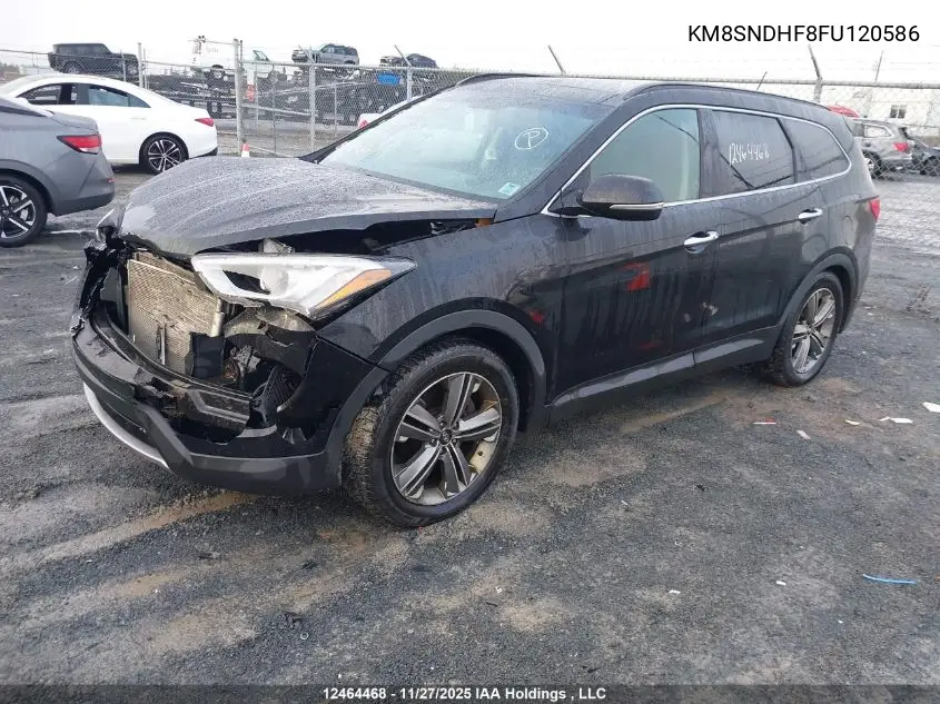 KM8SNDHF8FU120586 2015 Hyundai Santa Fe Gls/Limited