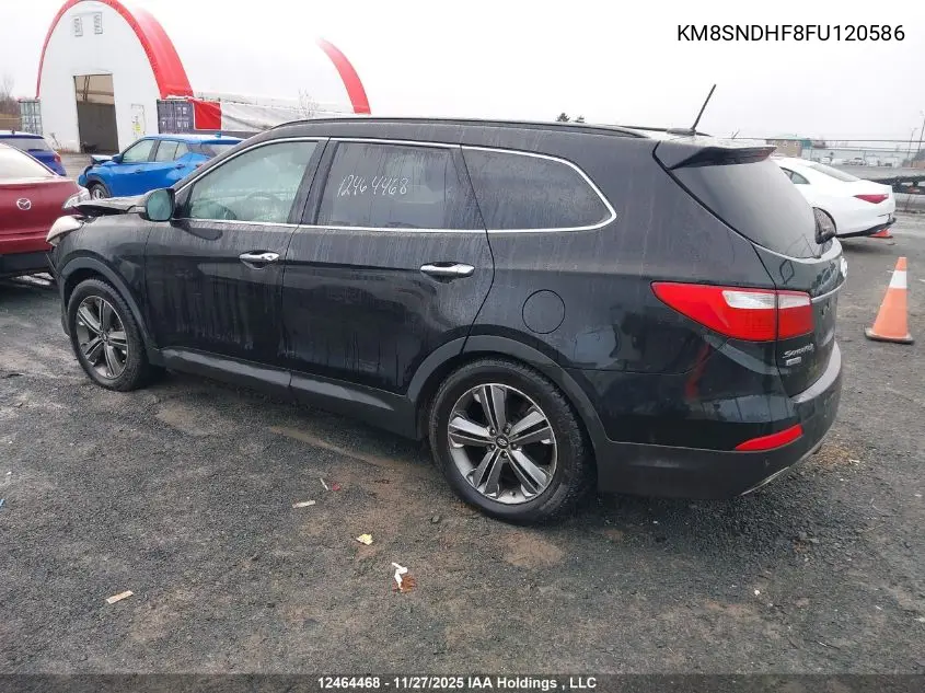 KM8SNDHF8FU120586 2015 Hyundai Santa Fe Gls/Limited